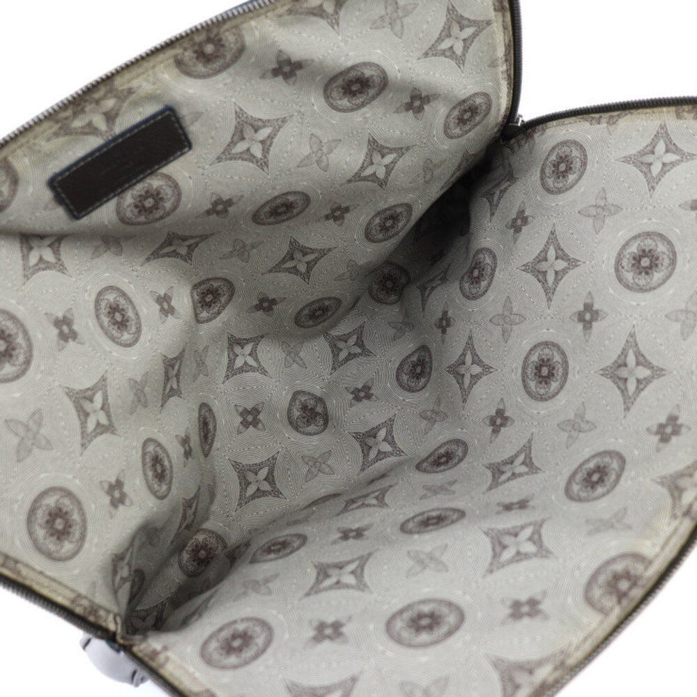 LOUIS VUITTON Brown Leather Clutch Bag - Picture 7 of 8